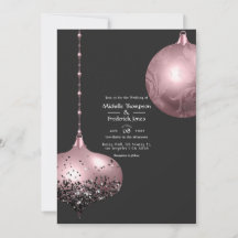Boda de Navidad en Rosa Dorado y Rosa Pálido