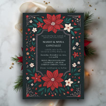 Boda de Navidad Floral Elegante Rústica Mexicana