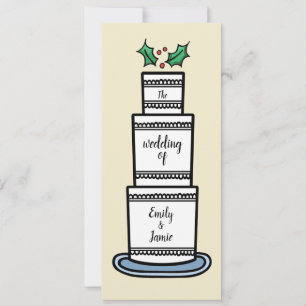 Invitación Boda de Navidad Personalizada