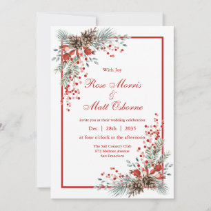 Invitación Boda de navidades