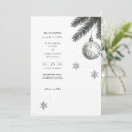 Invitación Boda de navidades