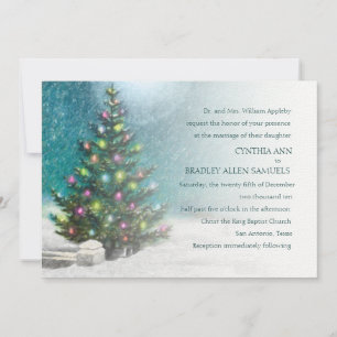 Invitación Boda de navidades