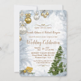 Invitación Boda de Navidades blancos