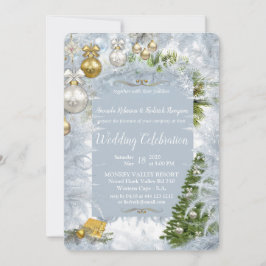 Invitación Boda de Navidades blancos