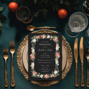 Invitación Boda de Navidades de vacaciones de invierno
