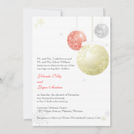 Invitación Boda de Navidades de Winter Elegance
