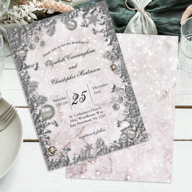 Invitación Boda de Navidades de Winter Magic (Subido por el creador)