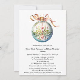 Invitación Boda de Navidades elegantes