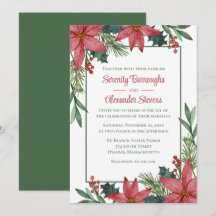 Boda de Navidades Florales en la Red de Poinsettia