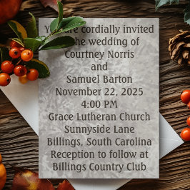 Invitación Boda de neutrales "Pintados por Esponjas" de los a