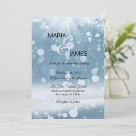 Invitación Boda de nieve de invierno