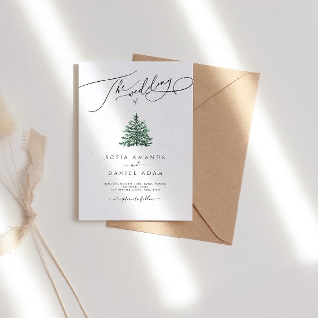 Invitación Boda de Nieve en los Pinos de Invierno (Subido por el creador)