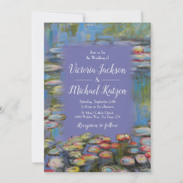 Invitación Boda de Niñas de Agua Inspiradas en Monet