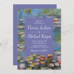 Invitación Boda de Niñas de Agua Inspiradas en Monet<br><div class="desc">Elegante Impresionista francés Monet Invitación al Lirio del Agua . Esta es para un boda,  pero puede cambiar la redacción para adaptarla a sus necesidades. ¡Maravilloso para una elegante boda! Colores de lavanda Púrpura,  azul,  verde,  rosa,  rojo y amarillo.</div>