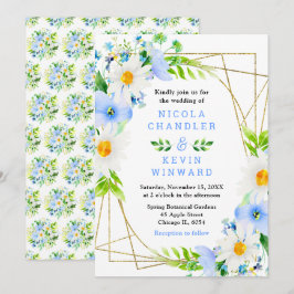 Invitación Boda de Nomeolvides y Margaritas