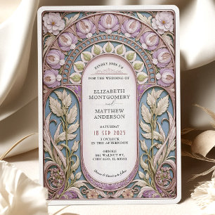 Invitación Boda de Nouveau Lavender