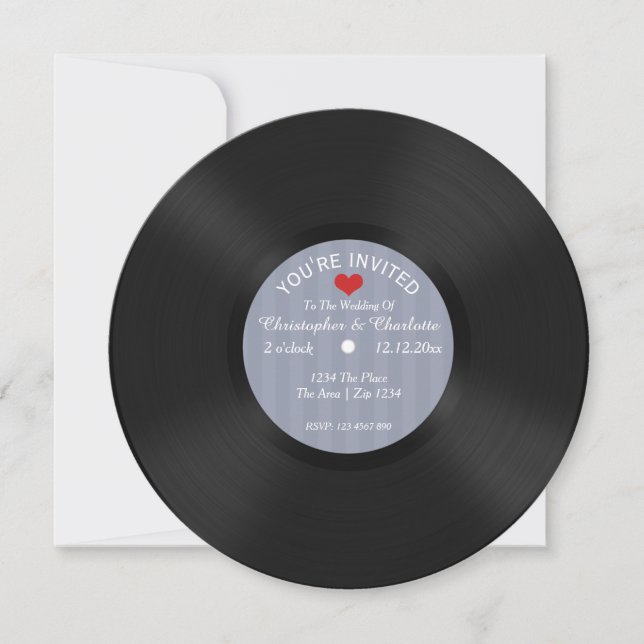 Invitación Boda de Novedad de álbum de personalizado (Anverso)