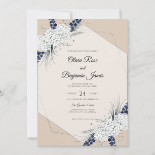 Invitación Boda de Novia Blanca Marina