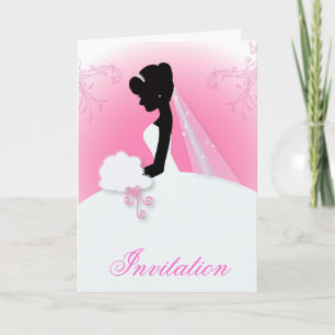 Invitación Boda de novia vestido de 