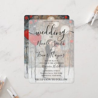 Invitación Boda de novia y novio caprichosa personalizada