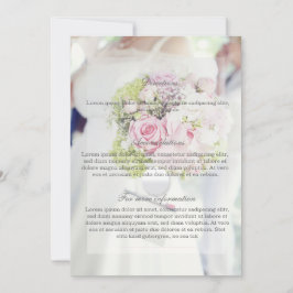 Invitación Boda de novias y flores para Bouquet