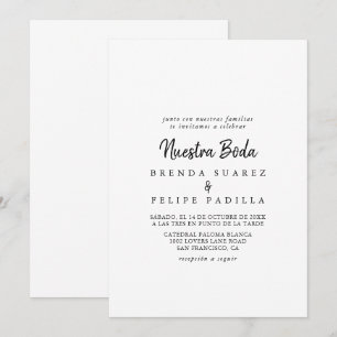 Invitación Boda de Nuestra Boda Moderna