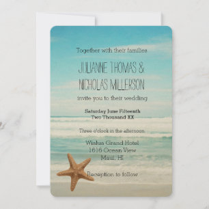Invitación Boda de Ocean Beach