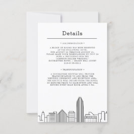 Invitación Boda de Oklahoma City | Detalles del invitado