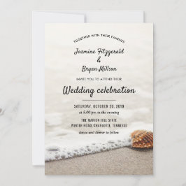 Invitación Boda de olas de playa