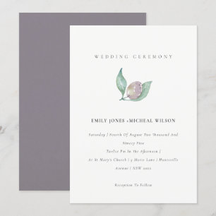 INVITACIÓN BODA DE OLIVO DE COLOR DE AGUA VERDE AZUL
