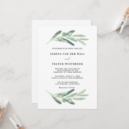 Invitación Boda de olivos rusos