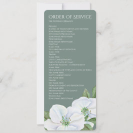 Invitación Boda de orden de servicio de fletamento de Apple b