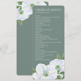 Invitación Boda de orden de servicio de fletamento de Apple b