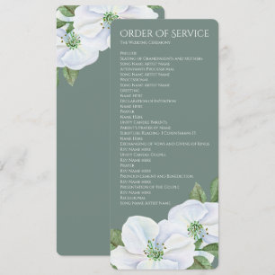 Invitación Boda de orden de servicio de fletamento de Apple b