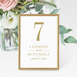 Invitación Boda de oro clásico elegante