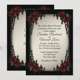 Invitación Boda de oro de Gótico antiguo del barrio francés