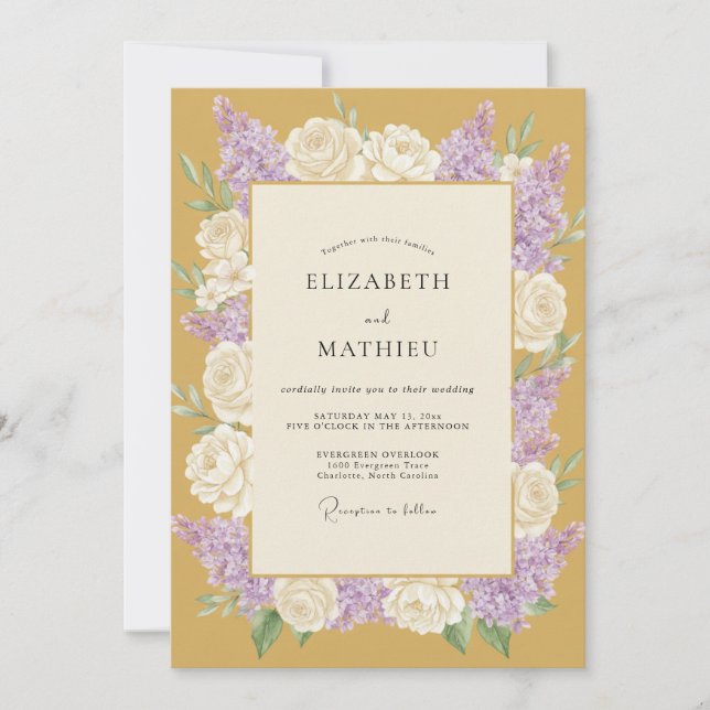 Invitación Boda de Oro de la Magnífica Primavera (Anverso)