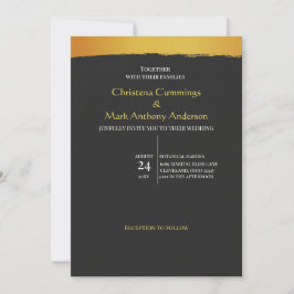 Invitación Boda de oro de medianoche