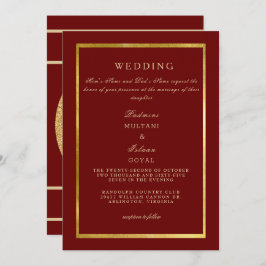 Invitación Boda de oro de Red Regal Profunda