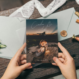 Invitación Boda de oro mágico verde esmeralda