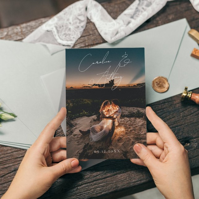 Invitación Boda de oro mágico verde esmeralda (Subido por el creador)