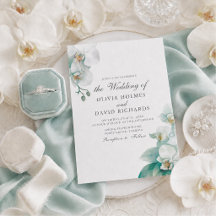 Boda de orquídea blanca minimalista elegante