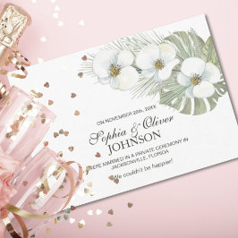 Invitación Boda de Orquídea Blanca Tropical