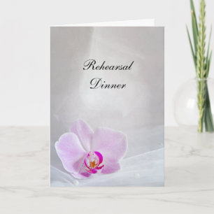 Invitación Boda de orquídeas y velos rosados