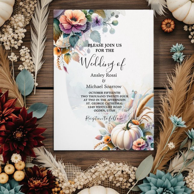 Invitación Boda de otoño (Subido por el creador)