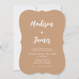 Invitación Boda de otoño boho foto desierto