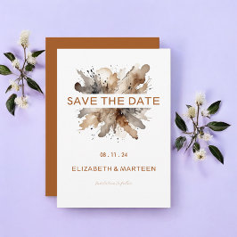 Invitación Boda de otoño de acuarela personalizada