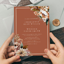 Boda de otoño de las flores acuáticas de Boho Terr