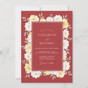 Invitación Boda de Otoño Distinguida con Canela
