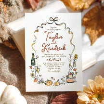 Boda de Otoño Divertida y Caprichosa con Garabatos